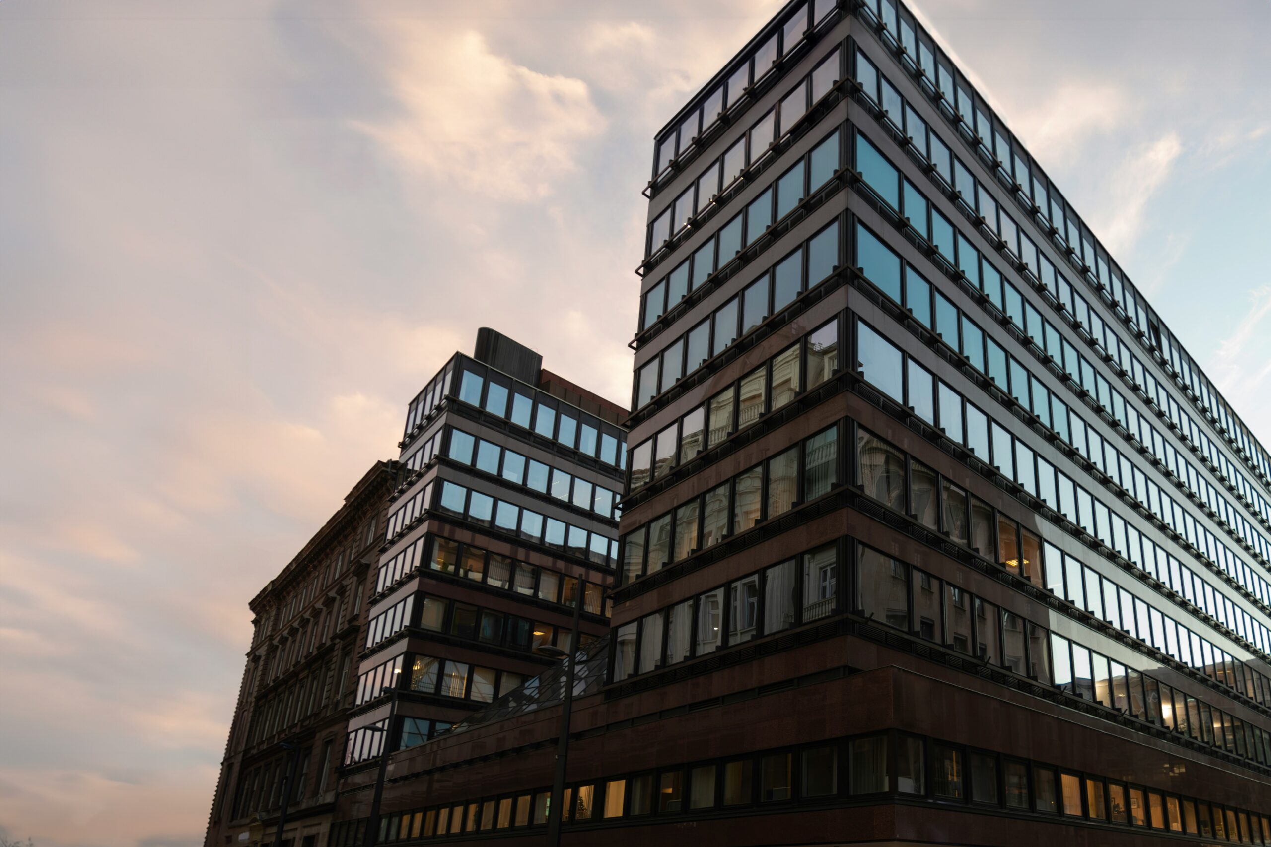 European financial district architecture representing DORA regulatory reach into UK firms.
