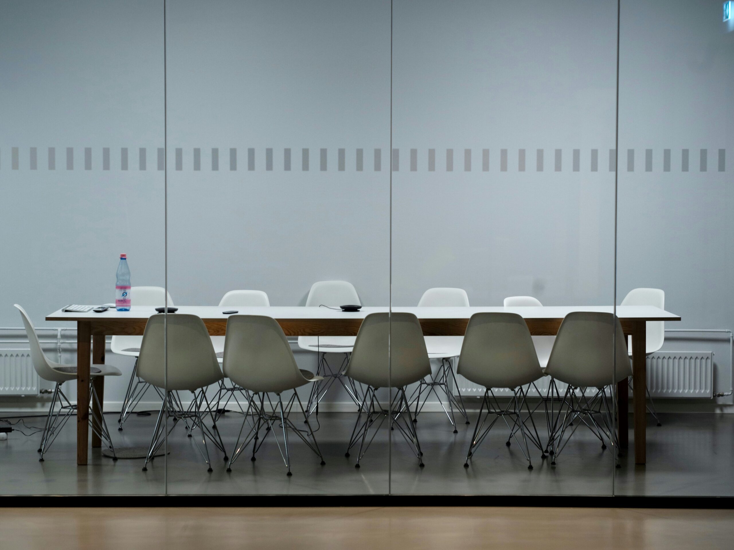 Modern corporate meeting space representing the board-level scope of third-party risk management.